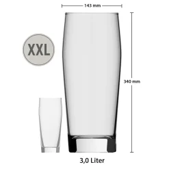 Willi Becher Riesen-Bierglas Ranft 3,0 Liter ^ rastal Online