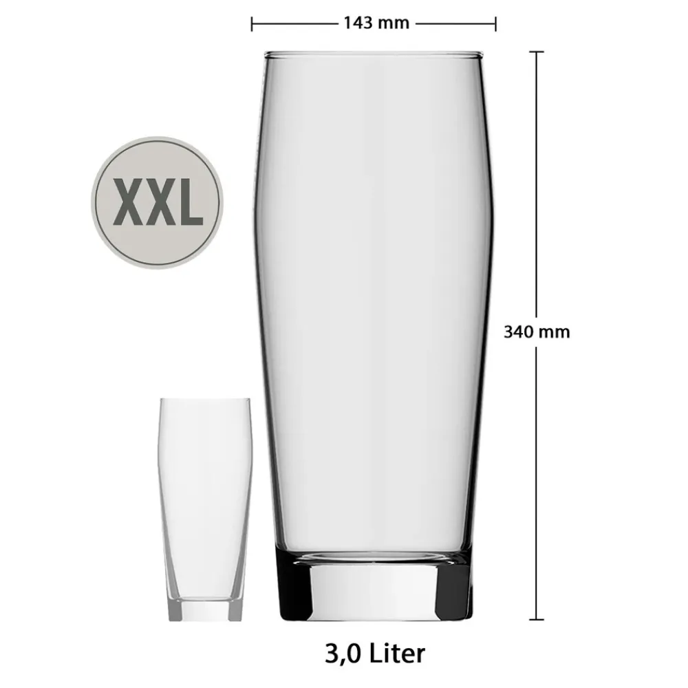 Willi Becher Riesen-Bierglas Ranft 3,0 Liter ^ rastal Online