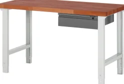 RAU Werkbank mit verstellbarer Arbeitshöhe und Schublade -versch. Größen Hot