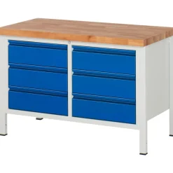 Werkbank Modell 8473, B 125 x H 84 x T 70 cm ^ RAU