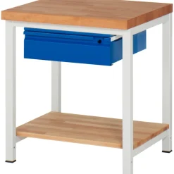 Werkbank Serie Basic 8 Modell 8001, B 75 x H 84 x T 70 cm ^ RAU Hot