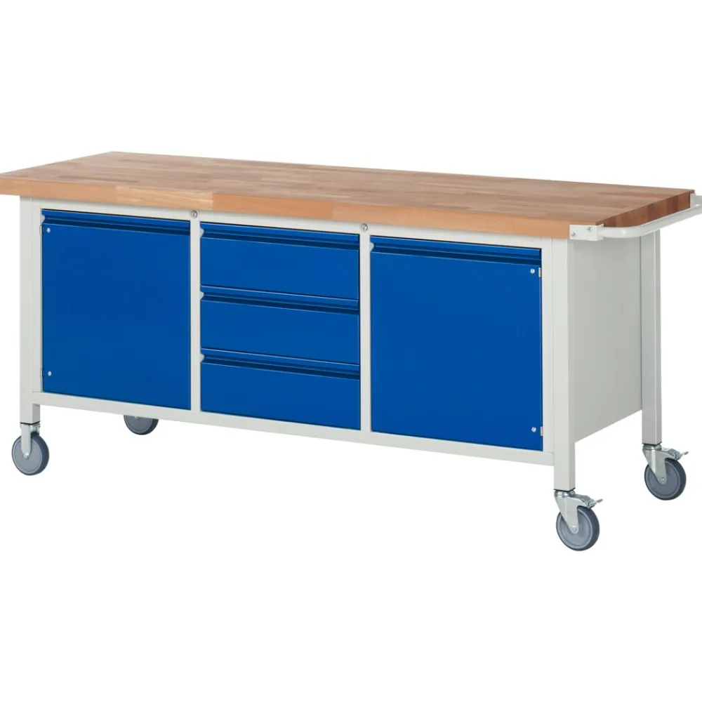 Werkbank Serie Basic-8-MS Modell 8569, 200 x 88 x 70 cm ^ RAU Online
