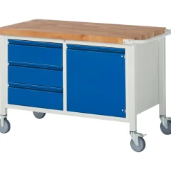 Werkbank Serie Basic-8-MS Modell 8468, 125 x 88 x 70 cm ^ RAU Sale