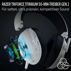 BlackShark V3 - White Gaming-Headset ^ Razer Clearance
