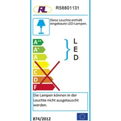 Reality Trio LED-Wegeleuchte RL128, Standlampe Außenleuchte Gartenlampe, 11W ~ 54cm Clearance