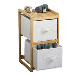 Regal mit 2 Boxen, Bambus, FSC ^ Kesper Discount