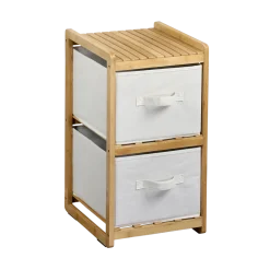 Regal mit 2 Boxen, Bambus, FSC ^ Kesper Discount