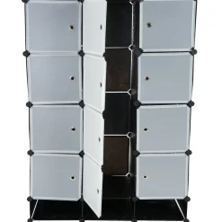 MCW Regalsystem Cairns T306, Steckregal Garderobe Kleiderschrank, 8 Boxen je 37x37x47cm schwarz Online