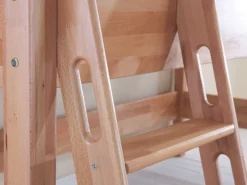 - Halbhohes Spielbett KIM Buche massiv natur lackiert ^ Relita Discount