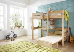 Zusatz-Sessel NOEL Buche massiv natur lackiert inkl. Sitzkissen ^ Relita Clearance