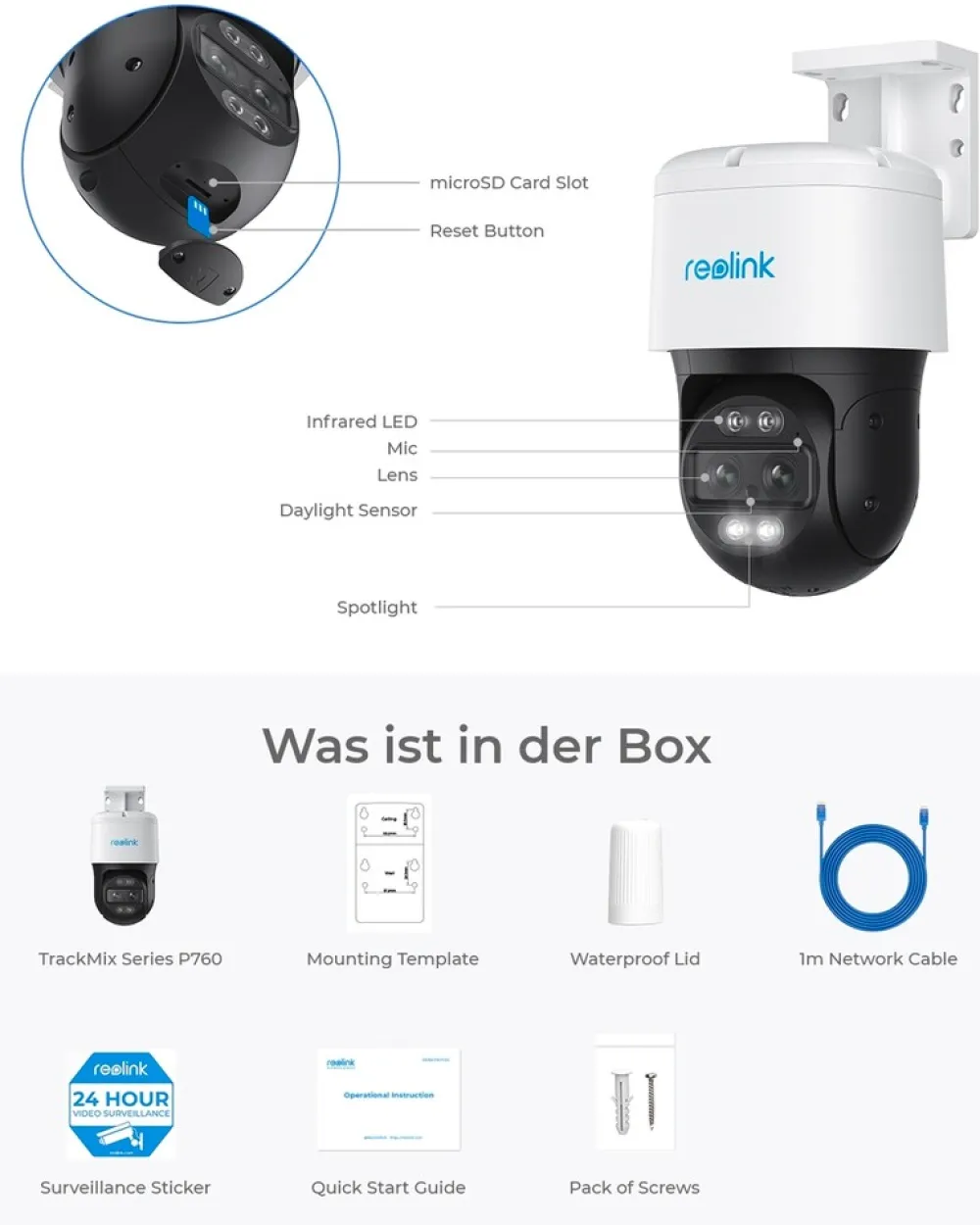 reolink TrackMix Series P760 PoE Cam Hot