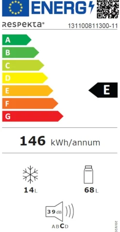 Respekta Miniküche MK100ESWOSS 100 cm - Kochmulde Weiß