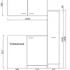 Miniküche MK130WOSSV 130 cm Weiß ^ Respekta Best