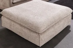 riess-ambiente Hocker HEAVEN - groß 100cm Bouclé Polsterhocker Federkern pflegeleicht champagner beige Hot