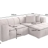 riess-ambiente Modernes Ecksofa ZERO GRAVITY 240cm greige Cord 3-Sitzer Couch L-Form Hot
