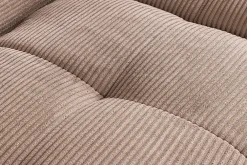 riess-ambiente Modernes Ecksofa ZERO GRAVITY 240cm greige Cord 3-Sitzer Couch L-Form Hot