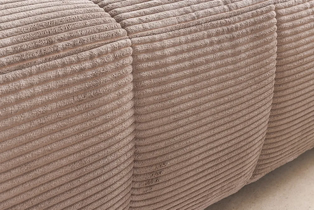 riess-ambiente Modernes Ecksofa ZERO GRAVITY 240cm greige Cord 3-Sitzer Couch L-Form Hot