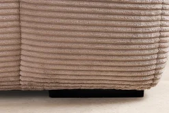 riess-ambiente Modernes Ecksofa ZERO GRAVITY 240cm greige Cord 3-Sitzer Couch L-Form Hot