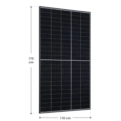 Juskys RISEN Solarpanel RSM40-8-410M mit 410 Watt - Balkonkraftwerk Solarmodul - Verkauf nur an Endverbraucher Discount