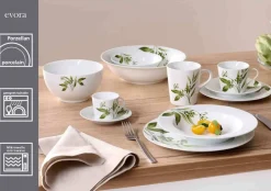 Ritzenhoff & Breker Beilagenschalen Evora ø 14 cm 6er Set weiß-grün Outlet