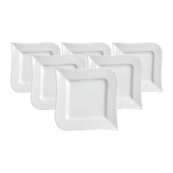 Ritzenhoff & Breker Beilagenteller Melodie ø 17 cm 6er Set weiß