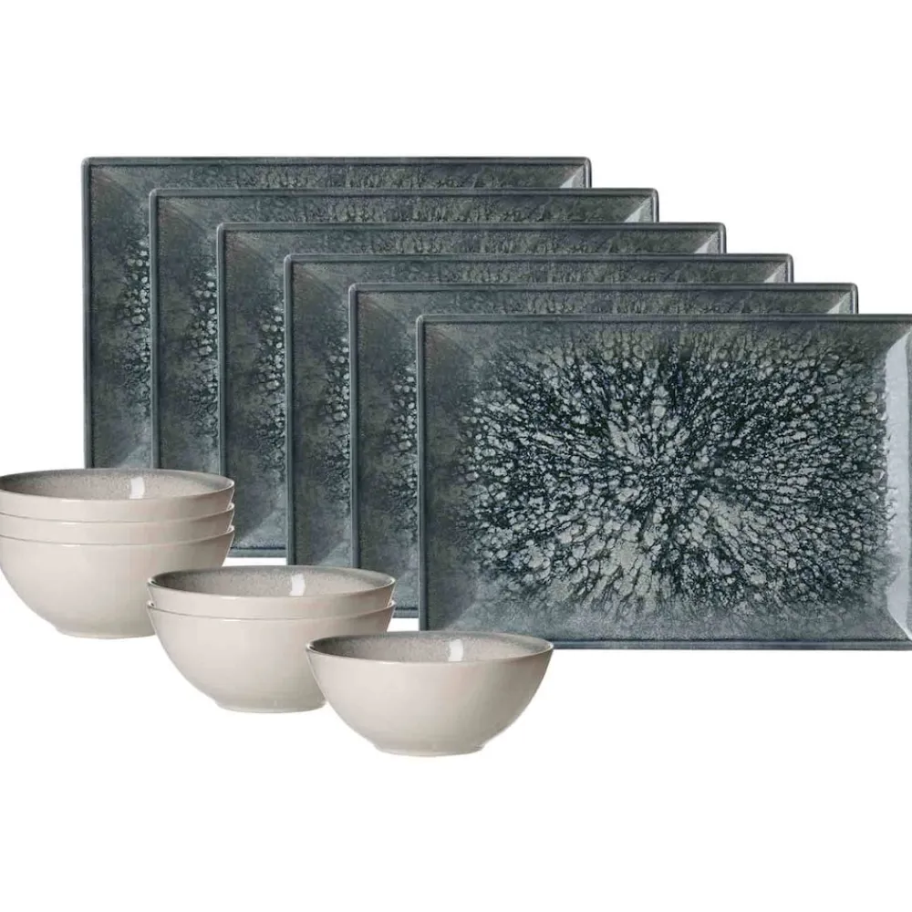 Ritzenhoff & Breker Brunch-Set Grana 12er Set blau-grau
