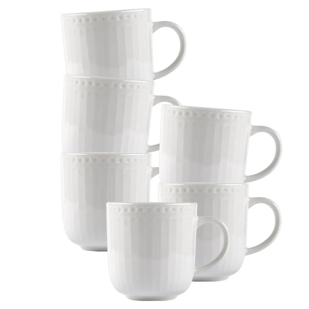 Ritzenhoff & Breker Kaffeebecher Sofia 420 ml 6er Set weiß Hot