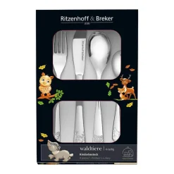 Kinderbesteck Waldtiere 4er Set ^ Ritzenhoff & Breker New