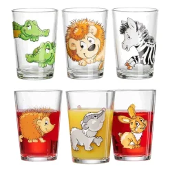 Ritzenhoff & Breker Kindergläser Happy Zoo Waldtiere 205 ml 6er Set bunt Clearance