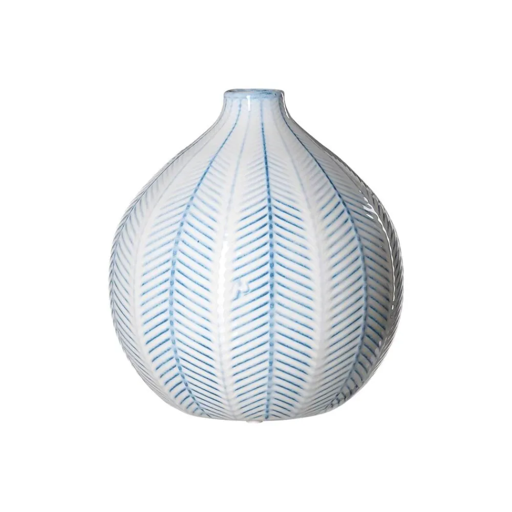 Ritzenhoff & Breker Kugelvase Reef 25 cm weiß-blau Best