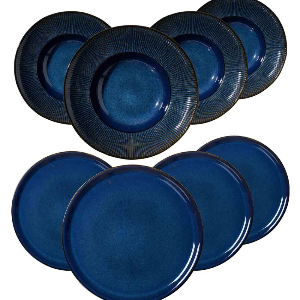 Ritzenhoff & Breker Pizza & Pasta Set Aradeo 8er Set blau Sale