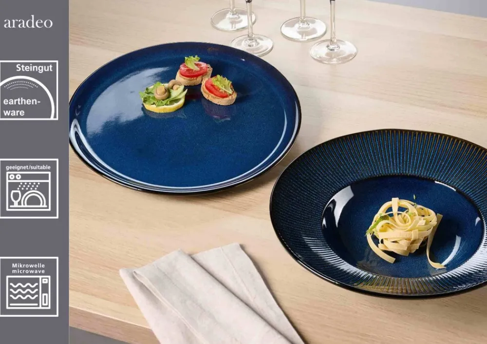 Ritzenhoff & Breker Pizza & Pasta Set Aradeo 8er Set blau Sale