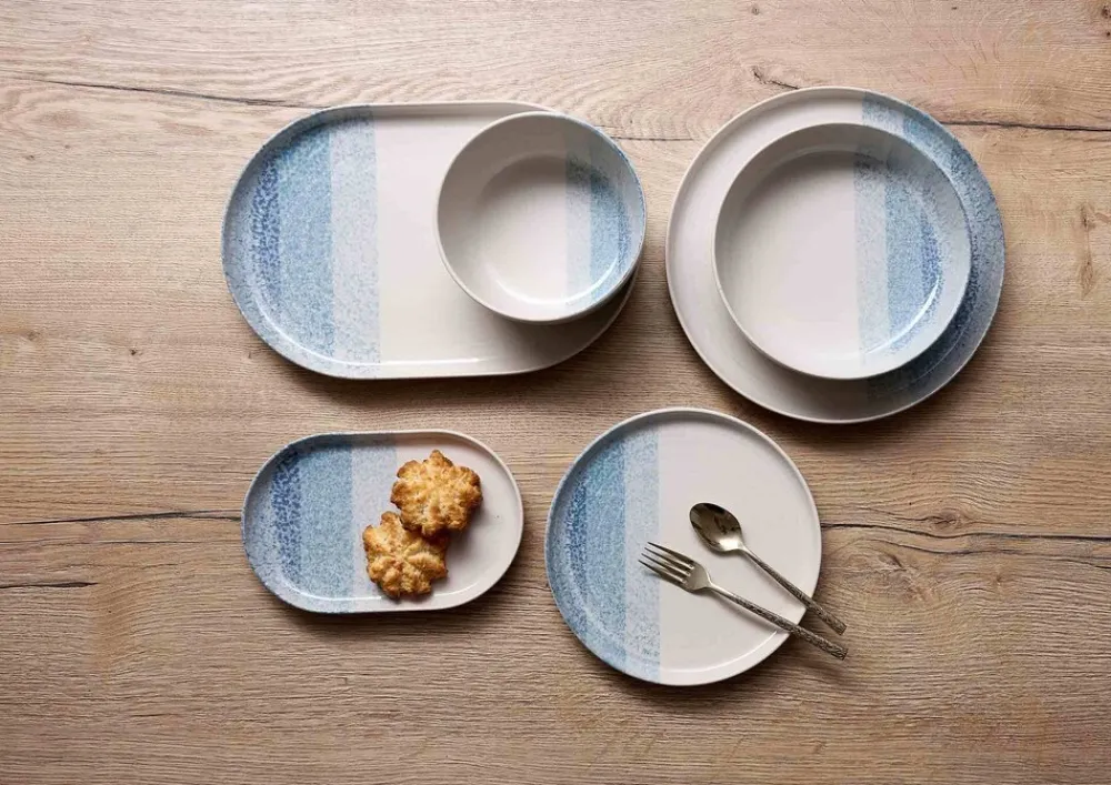 Ritzenhoff & Breker Teller-Set Trio 18er Set Blau
