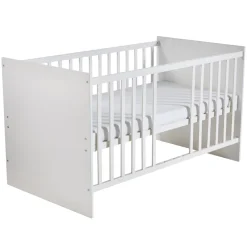 Roba Kinderzimmerset 'Maren', inkl. Kombi-Bett ca. 70 x 140 cm, Wickelkommode schmal & Schrank 3-türig, Weiß