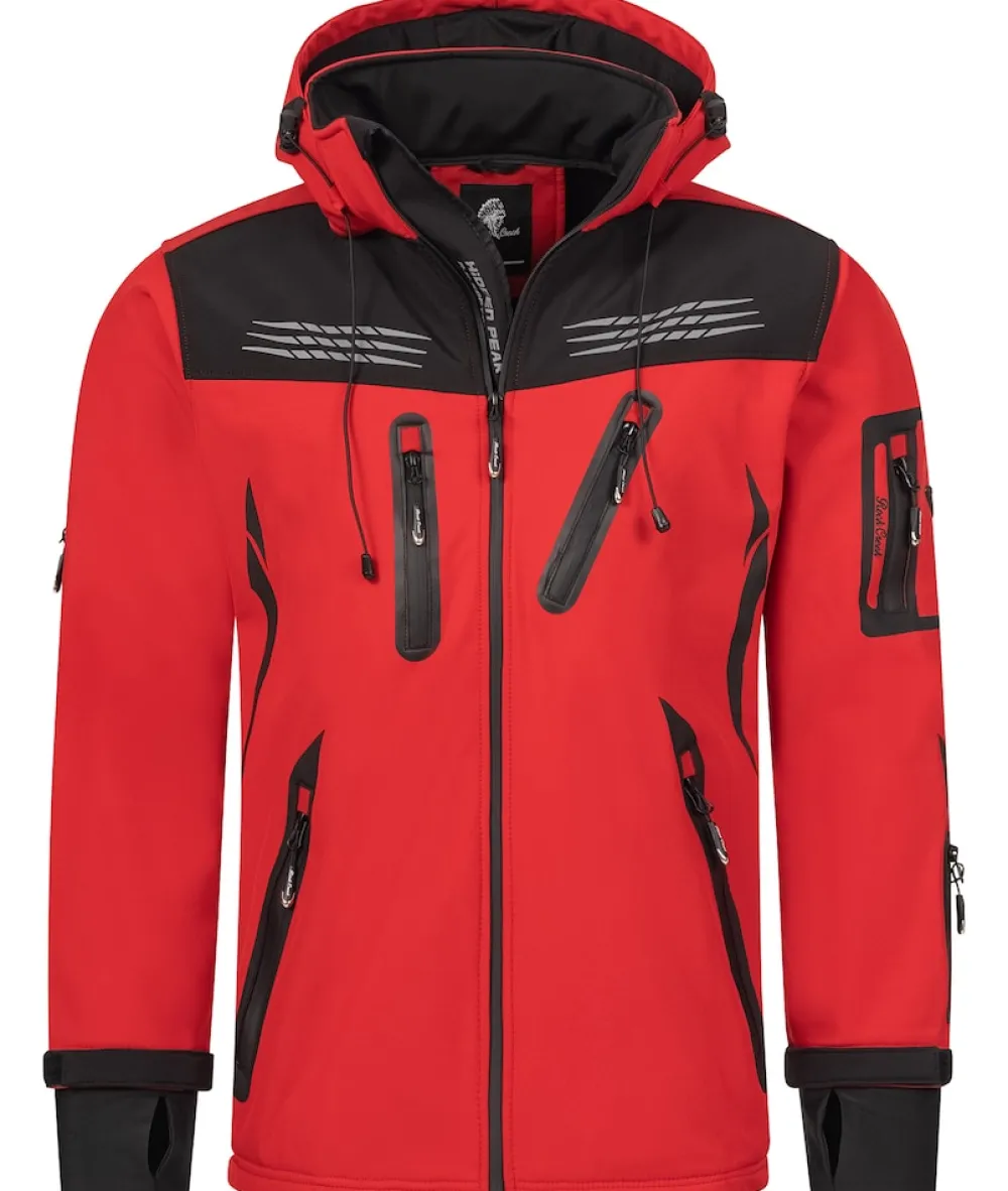 Rock Creek Jacke ofthejacke Reguar Fit Rot Hot