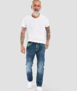 Jeans Comfort Fit dicke Nähte Loose Fit ^ Rock Creek