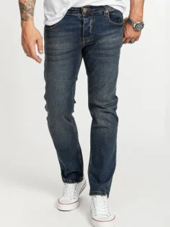 Rock Creek Jeans Regular Fit Dunkelblau Sale