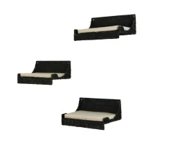 Rohrschneider Wandmulde Seegras 3er Set Schwarz