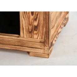 Rohrschnieder Wohnhöhle Amadeus Holz geflammt - Plüsch ^ Silvio Design Clearance