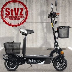 , E-Joy Elektro-Scooter 20 Lithium, Schwarz, 36V-20AH Akku, 500 Watt ^ Rolektro Clearance