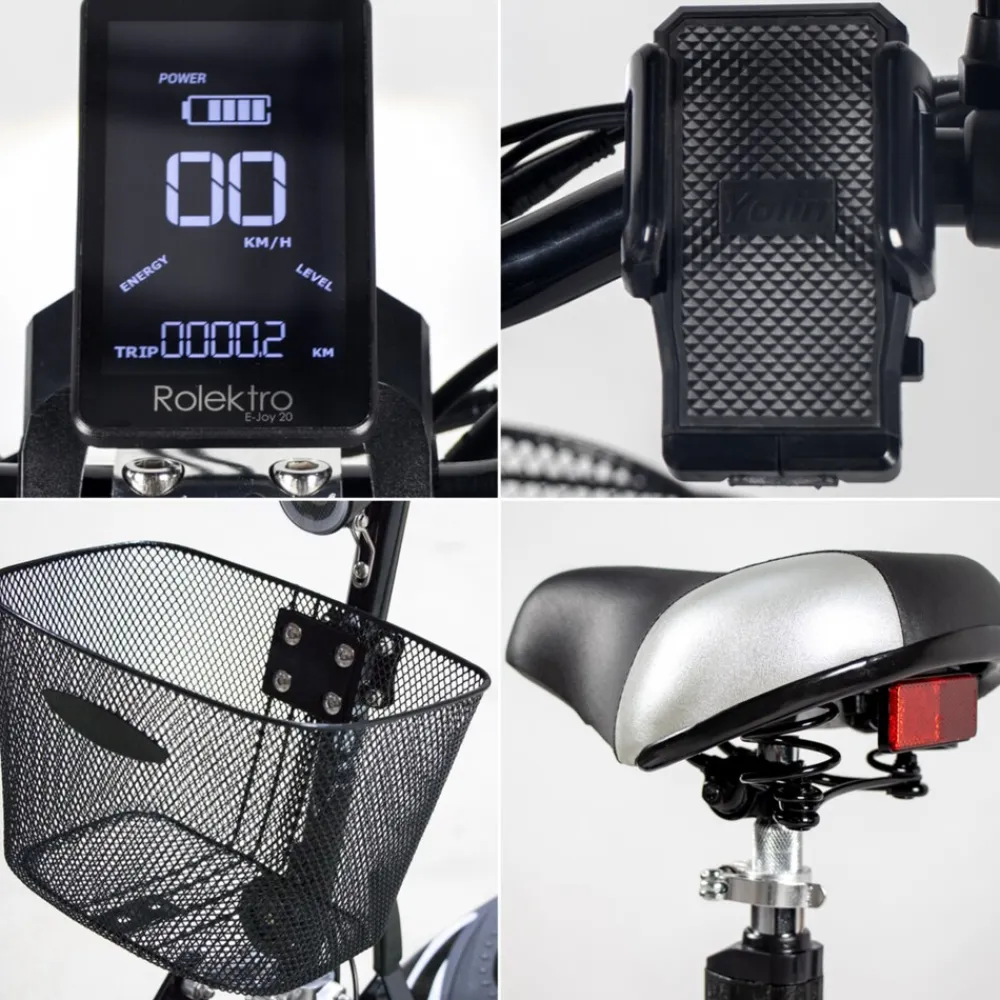 , E-Joy Elektro-Scooter 20 Lithium, Schwarz, 36V-20AH Akku, 500 Watt ^ Rolektro Clearance