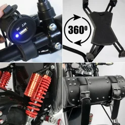 Elektroroller E-Chopper 45 km/h mit zwei Akkus ^ Rolektro Outlet