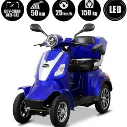 Rolektro E-Quad 25, Blau, 1000 Watt rot New