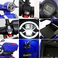 Rolektro E-Quad 25, Blau, 1000 Watt rot New