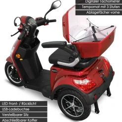 Rolektro E-Trike 25, V.2 in Rot Sale