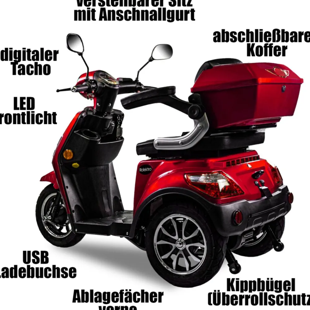 Rolektro E-Trike 25, V.3, Rot Sale