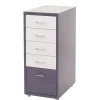 MCW Rollcontainer Preston T851, Schubladenschrank Stahlschrank, 69x28x41cm 5 Schubladen ~ dunkelgrau weiß-dunkelgrau Discount