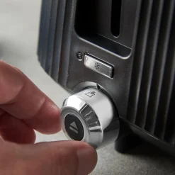 26760-56 Brontë black Toaster (2-Scheiben-Toaster, 980 Watt, 6 Bräunungsstufen, Lift & Look-Funktion, Hebefunktion, Auftau-, Aufwärm- und Stoppfunktion, Brötchenaufsatz) ^ Russell Hobbs New
