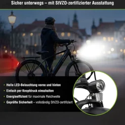 E-Trekking Bike R8R Flex III für On- und Offroad schwarz ^ Sachsenrad Discount