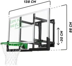 salta Guard Basketballbrett mit Korb 143x88x120 cm Best